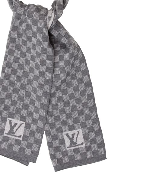 louis vuitton grey scarf replica|Louis Vuitton scarf men's grey.